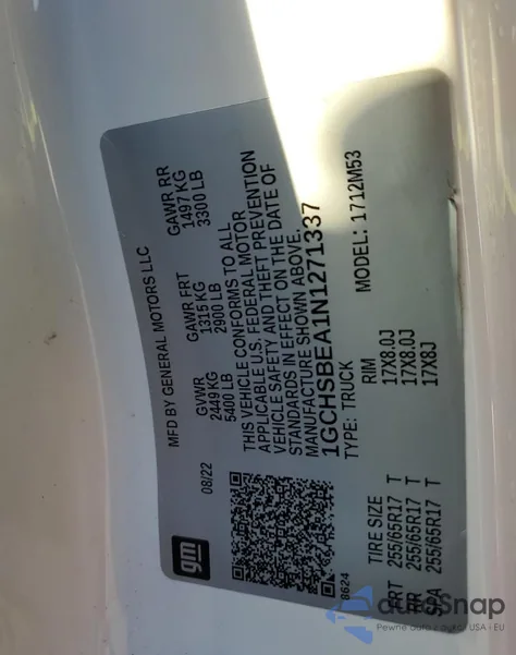 1GCHSBEA1N1271337